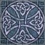blue celtic cross