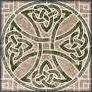 brown celtic cross