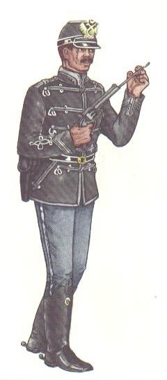Унтер-офицер Александрийского гусарского полка в походной форме, 1877-1878